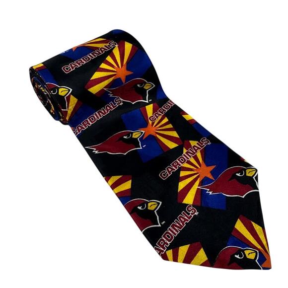 Arizona Cardinals Silk Tie NFL Team Logo Men’s Neckwear Made in USA - Picture 1 of 4